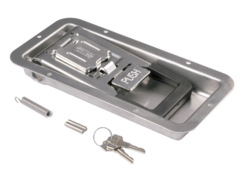 Recessed lock PUSH-Mini 29 mm, inox