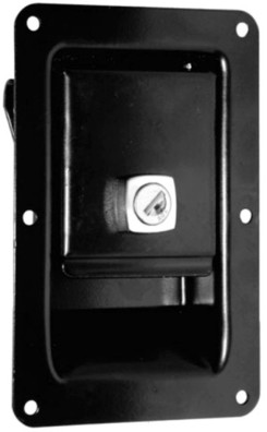 Recessed lock 83x140mm, black