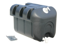Water tank with soap black 30L