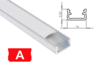 LED-Profil A f. LED Streifen 1m