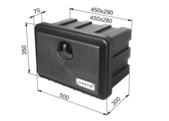 Kiste J 500x350x300mm ohne Halter