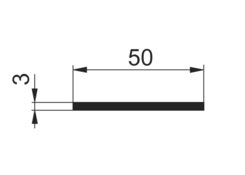 Tyč 50x3mm