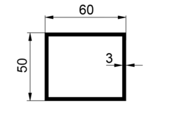 Tr. obdl. 60x50x3mm