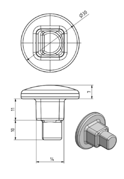 Pin of attachment