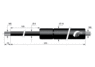 Gas strut 8/18 400N 100mm
