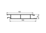 Profil środkowy Eurolock 150mm, anoda