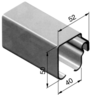 Dachgurtprofil 50x52mm 7500mm, verzinkt